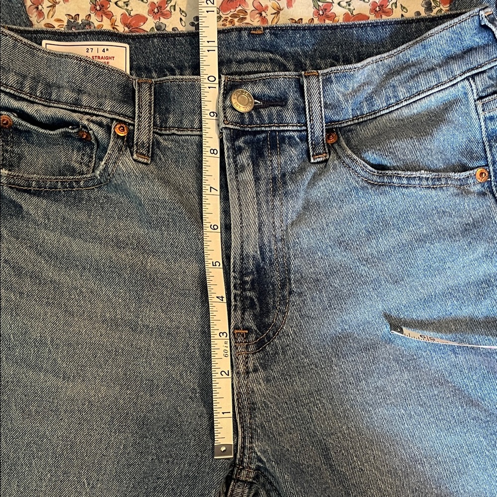 Gap 90’s Straight High Rise Jeans 27/4R - Picture 4 of 7